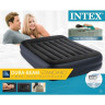 Надувная кровать INTEX Pillow Rest Raised Bed 64124, 152×203×42 см, с подголовником и встроенным насосом 220V